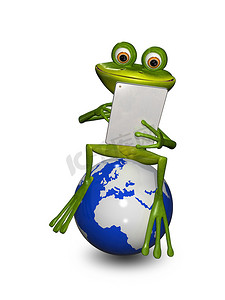 地球上的青蛙与平板电脑