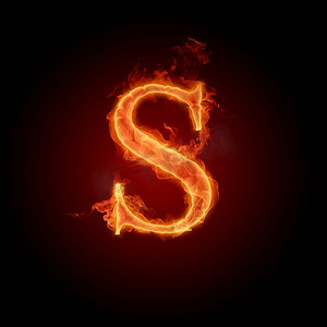 燃烧的字母 S
