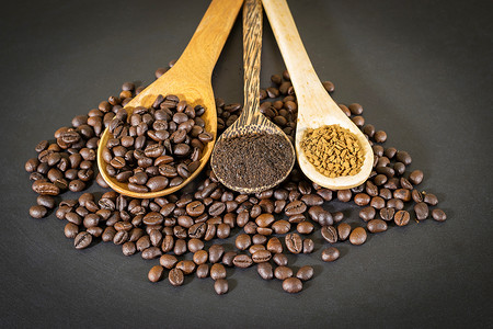 “咖啡豆、咖啡粉和速溶咖啡”