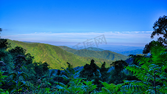 Blue Ridge Parkway National Park Sunset Scenic Mountains 夏天