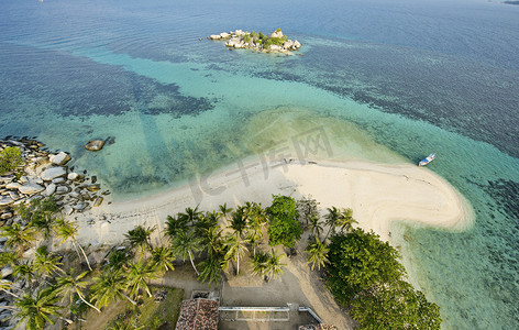 印度尼西亚勿里洞岛的海滩