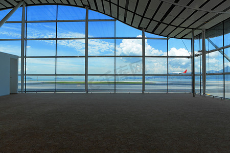 机场设计摄影照片_候机厅在机场