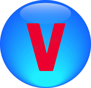 字母表图标符号字母 V