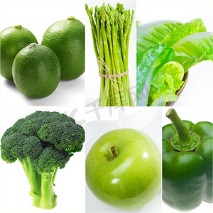 绿色健康食品拼贴合集