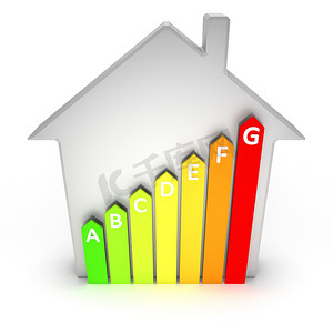绿色能源背景图摄影照片_房屋能源效率