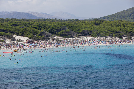 蓝色的大海和蓝天假期假期夏季地中海