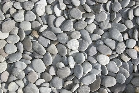 灰色圆形鹅卵石背景