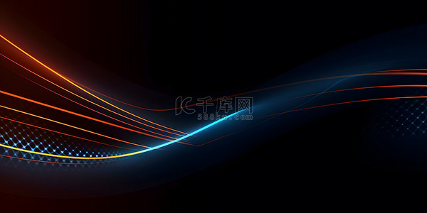 青色背景图片_科技波浪线条底纹背景