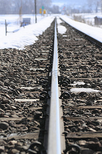 雪地和铁路