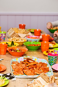 幼儿园食品摄影照片_派对食品