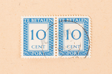 荷兰 1950：荷兰印刷的邮票显示