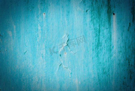 木材开裂摄影照片_老开裂的彩绘纹理。