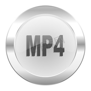 孤立的 mp4 chrome web 图标