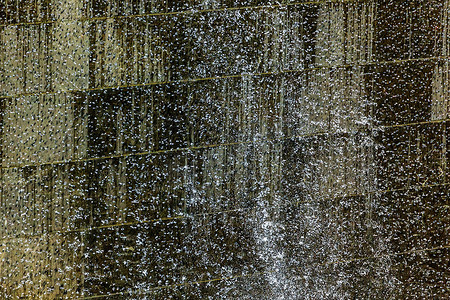 911 纪念池瀑布水滴图案抽象纽约 NY
