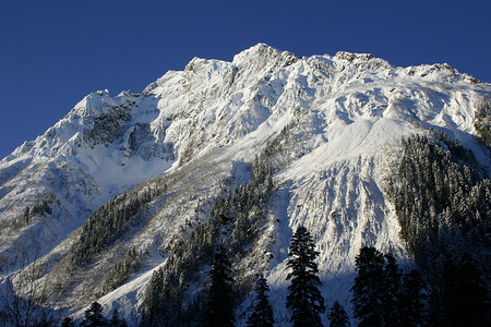 高加索山脉的山地滑雪胜地