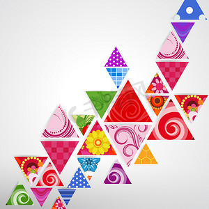 抽象装饰三角背景