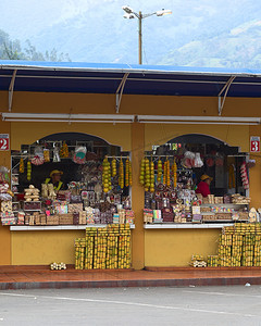 厄瓜多尔巴尼奥斯的甜蜜摊位