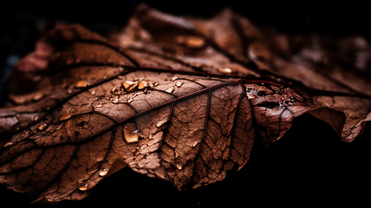 特写摄影中的棕色和黑色树叶