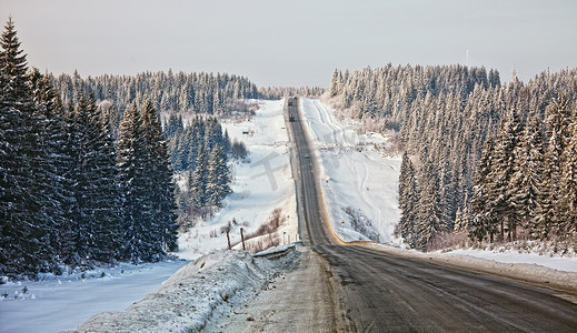 冬天的路