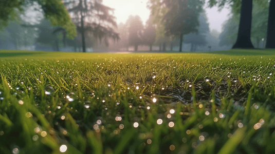 雨后草坪