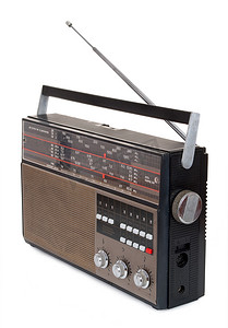 老收音机摄影照片_旧收音机