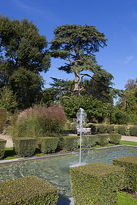 Cheverny 城堡的花园，Indre-et-Loire，Centre，法国