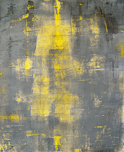 黄色页摄影照片_灰色和黄色抽象艺术绘画