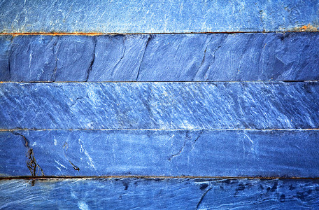 蓝色砖墙，纹理背景