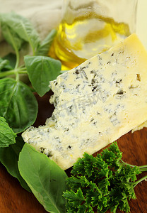 蓝纹奶酪和沙拉