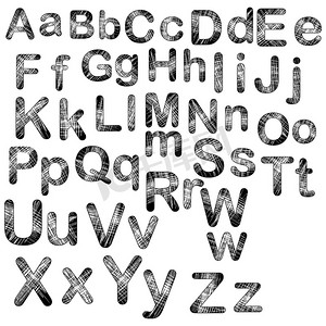 垃圾字母 a-z 字母符号设计