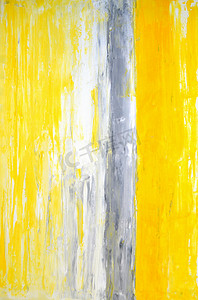 抽象艺术画摄影照片_灰色和黄色抽象艺术绘画