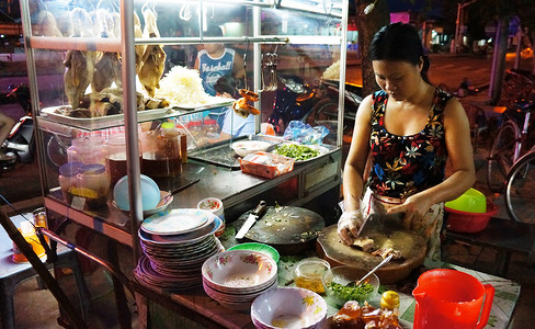 越南菜，鸭肉粥
