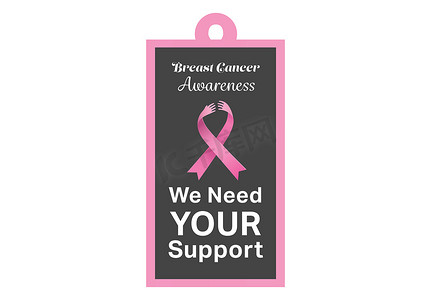 海报上的乳腺癌意识信息
