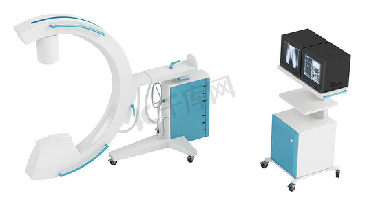 3d脚摄影照片_C型臂影像增强器