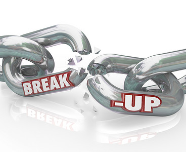 chain摄影照片_Break-Up Broken Links Chain 分离 离婚