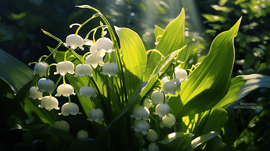 铃兰花朵花小清新风景