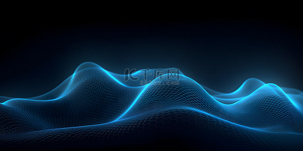 科技蓝色线条曲线背景图片_科技波浪线条底纹背景