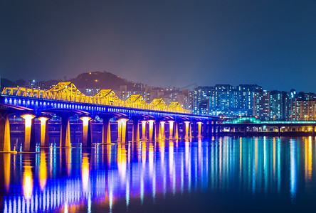 汉城摄影照片_首尔汉江大桥