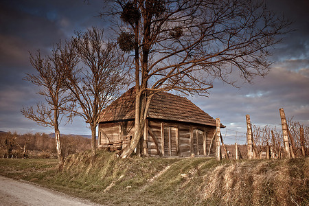 地道的克罗地亚木制小屋——酒窖