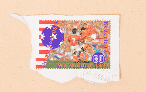 荷兰-大约 1994 年： 在荷兰 sho 打印的邮票