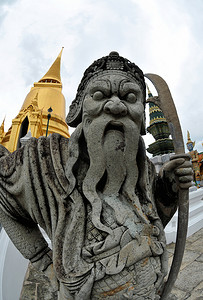 曼谷的寺庙守护者