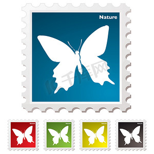 自然蝴蝶邮票
