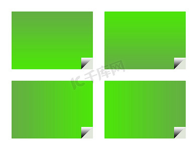 名片绿色图标摄影照片_绿色生态名片