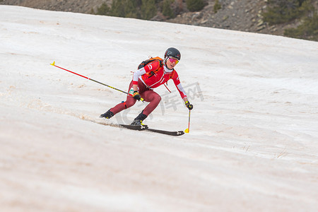 SCHMID Alessandra SUI 在 ISMF WC Championships Comapedrosa Andorra 2021- Sprint Senior Woman 比赛中。