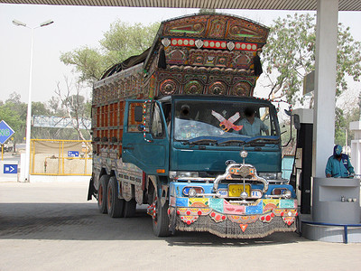 巴基斯坦摄影照片_巴基斯坦卡车