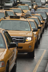 黄色出租汽车线， NYC