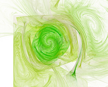 抽象的绿色漩涡
