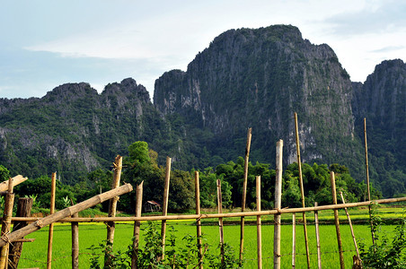 老挝万荣美丽的风景