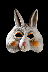 小兔子滑稽面具