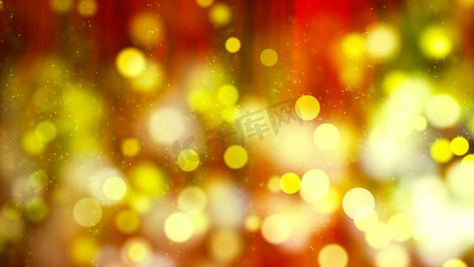 粒子火花摄影照片_背景与漂亮的黄色火花 3D 渲染